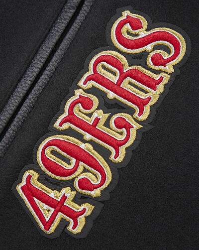 San Francisco 49Ers Mash Up Rib Wool Varsity Jacket