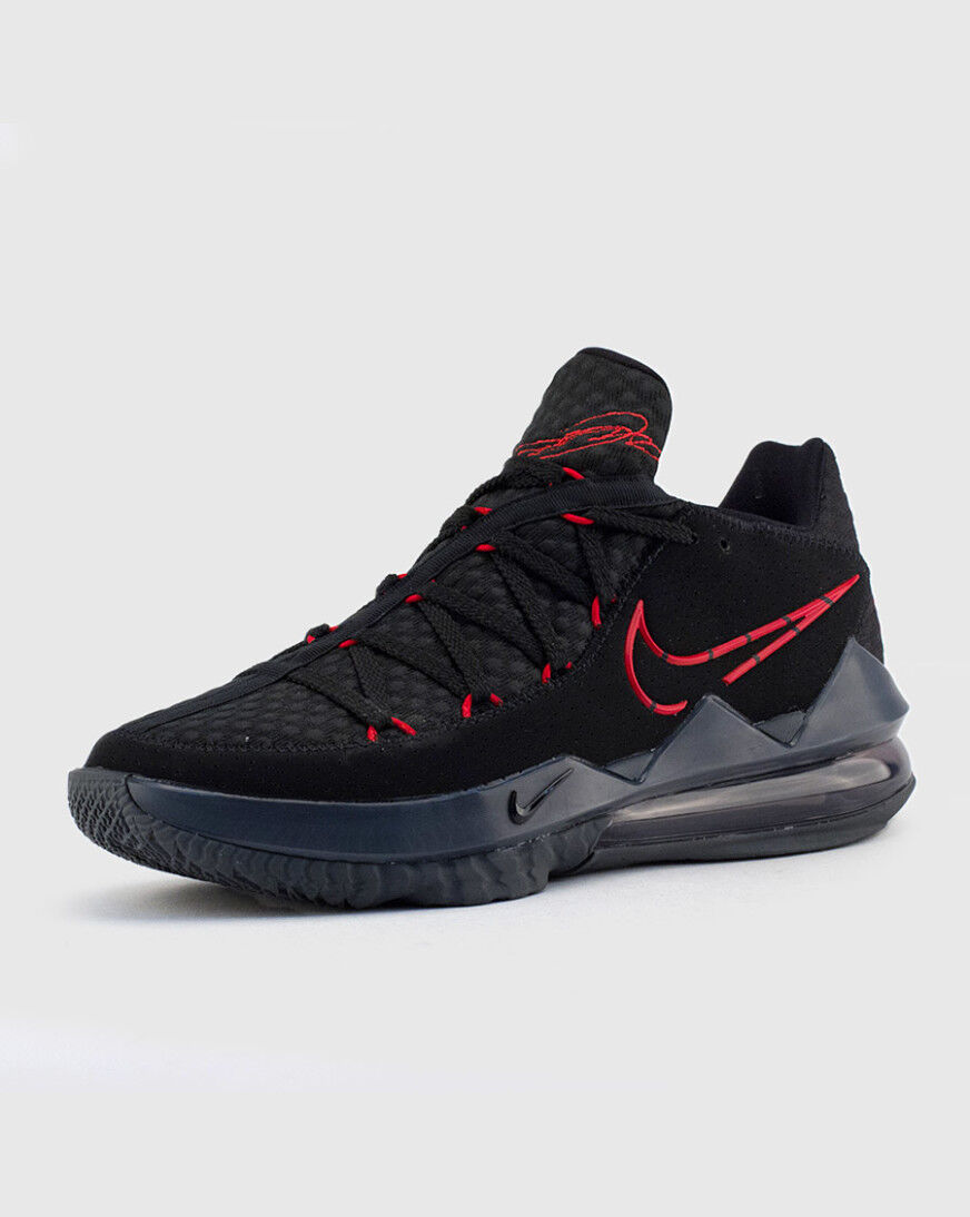 lebron 17 low black red