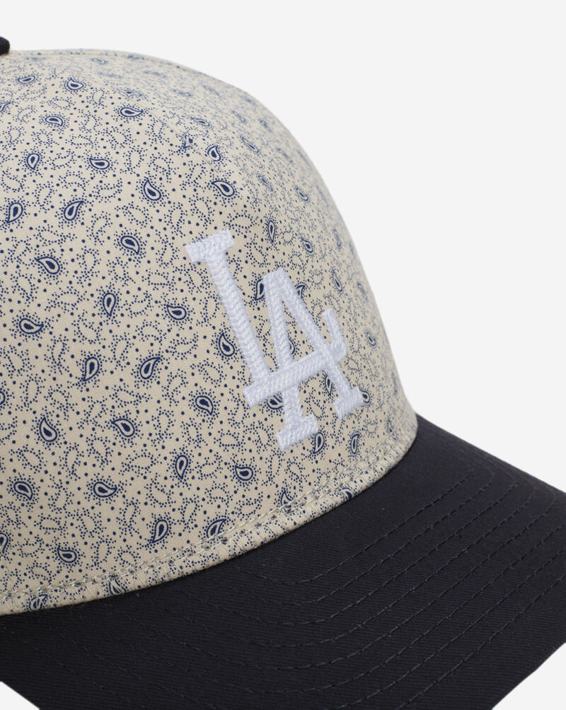 New Era 9Forty Los Angeles Dodgers A-Frame Micro Print Energy Snapback Hat 60745208 White 2