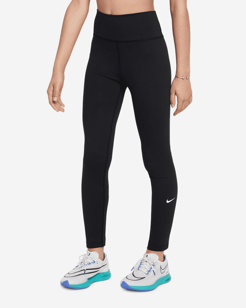 Nike Big Kids' Dri-FIT  High Waisted Leggings FZ5605-010 Black 1