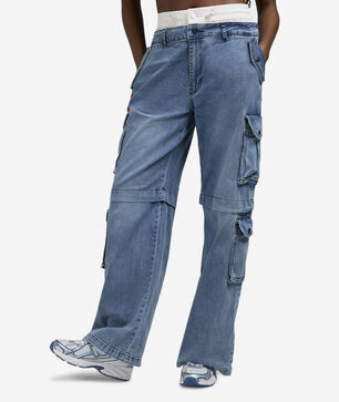Cargo Double Waist Denim