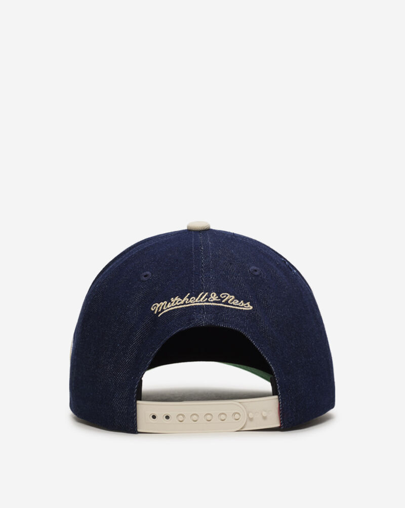 Mitchell  Ness Philadelphia Phillies Pro Pinch Denim Chainstitch Snapback Hat HP14679-PPHDNCR Blue 3