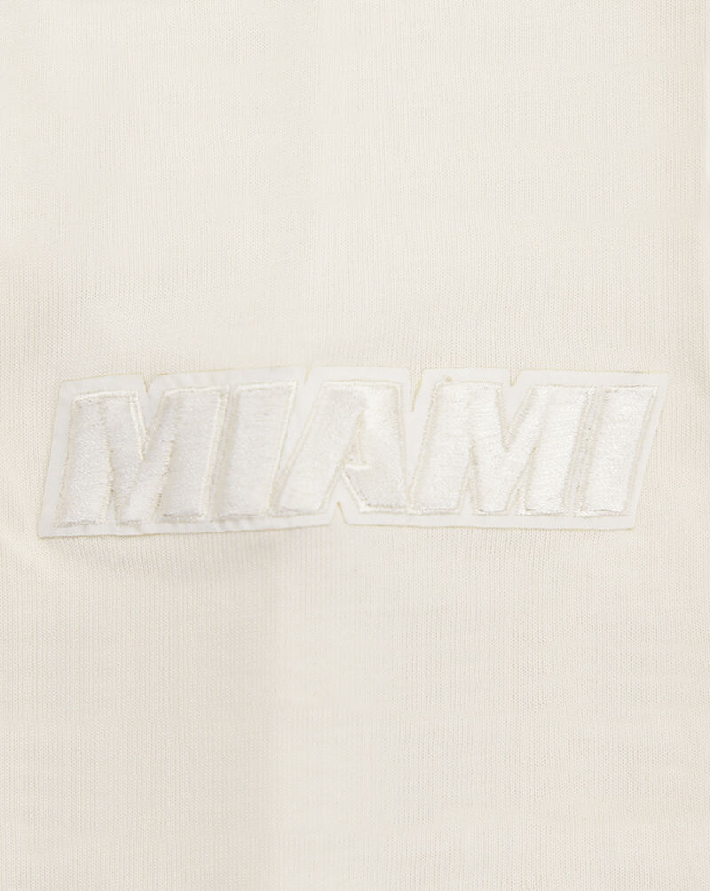 PRO STANDARD Miami Heat Neutral Drop Shoulder Tee BMH158740-EGG cream 4