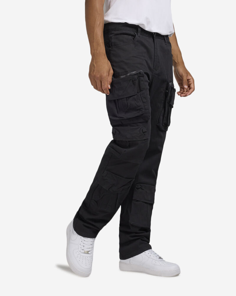 Smoke Rise 5-Pocket Cargo Twill Pant JP24539SNZ-BLK Black 1