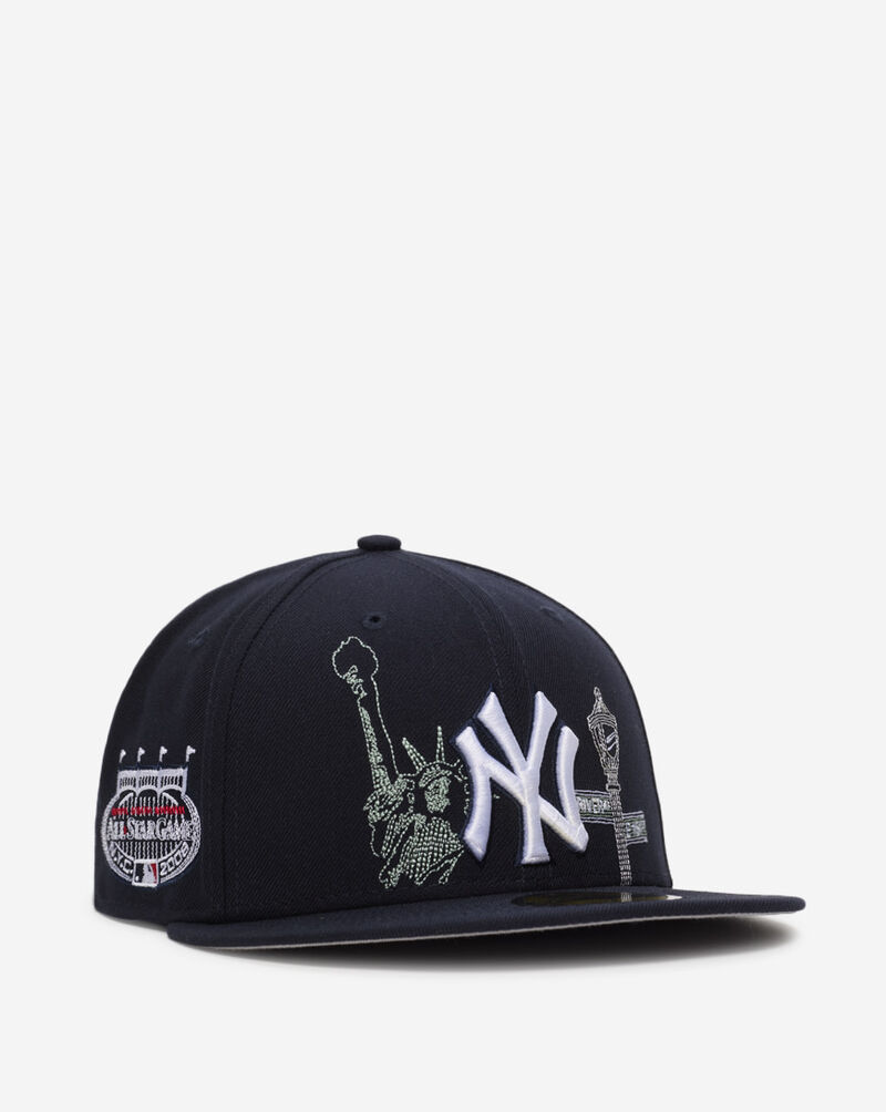 New Era 59Fifty New York Yankees State Stitch Fitted Hat 60641266 Blue 1