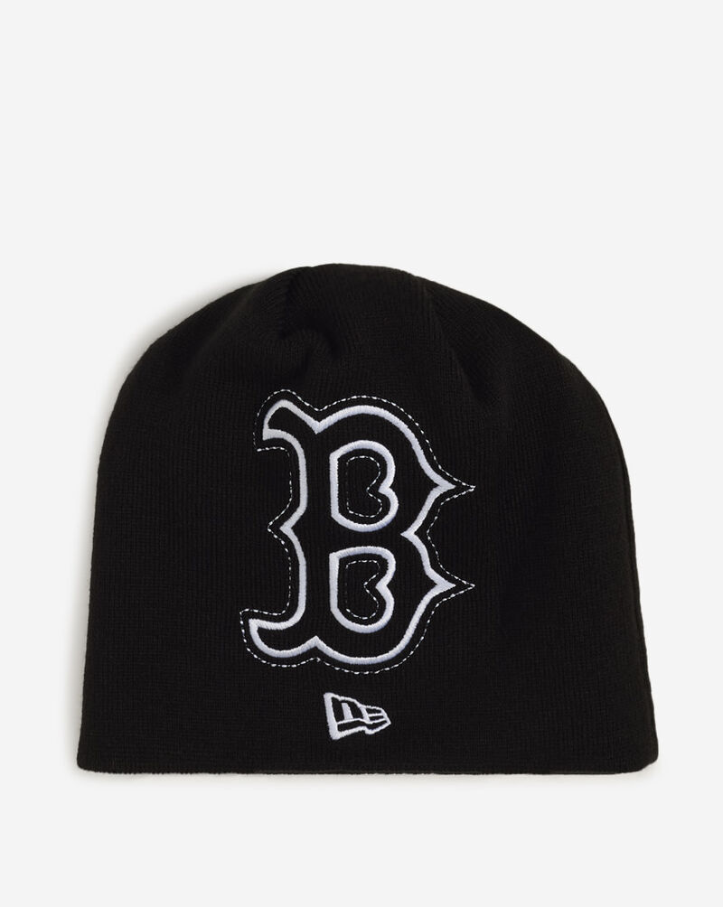 New Era Boston Red Sox Script Oversized Logo Knit  60981484 Black 3