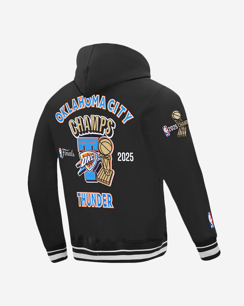 PRO STANDARD Oklahoma City Thunder Nba Finals 2025 Rib Fleece Pull Over Hoodie BOT5516964-BLK Black 3