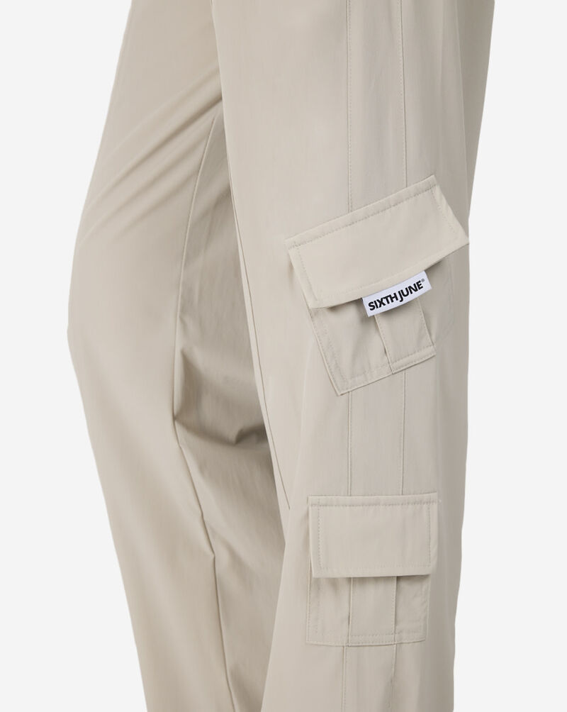 Sixth June Nylon Cargo Pants 33688-GREY Beige 3