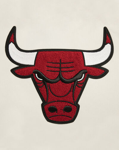 Chicago Bulls Retro Classic Rib Fleece Cropped Pullover Hoodie