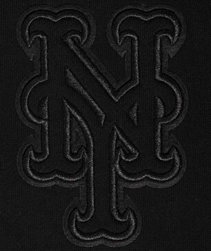 New York Mets Neutral Drop Shoulder Fleece Pull Over Hoodie 