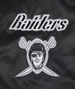 Oakland Raiders Retro Classic Rib Satin Jacket
