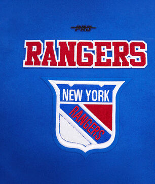 New York Rangers Retro Classic Rib Wool Varsity Jacket