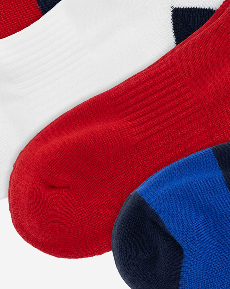 Polo Ralph Lauren 6Pk USA Stadium Quarter Socks (L) 824681PK3-499 Multi 3