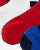 Polo Ralph Lauren 6Pk USA Stadium Quarter Socks (L) 824681PK3-499 Multi 3