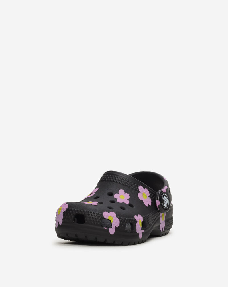 Crocs Toddler Classic Flower Clog 212671-001 Black 2