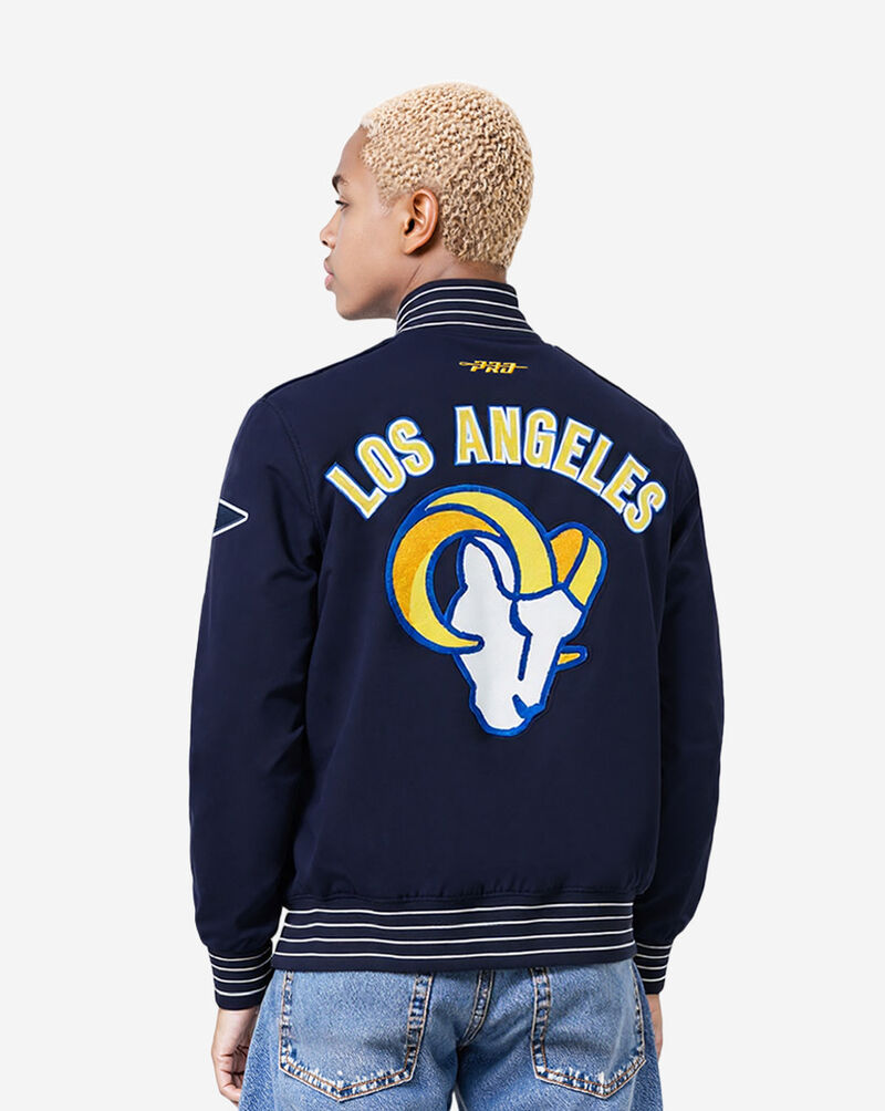 PRO STANDARD Los Angeles Rams Pro Game Day DBL Knit Jacket  FLR6411057-MNW Blue 3