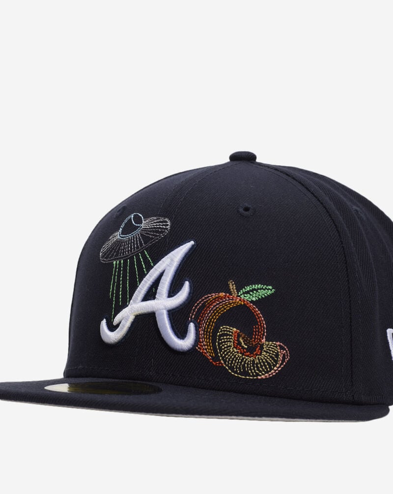 New Era 59Fifty Atlanta Braves State Stitch Fitted Hat 60641269 Blue 2