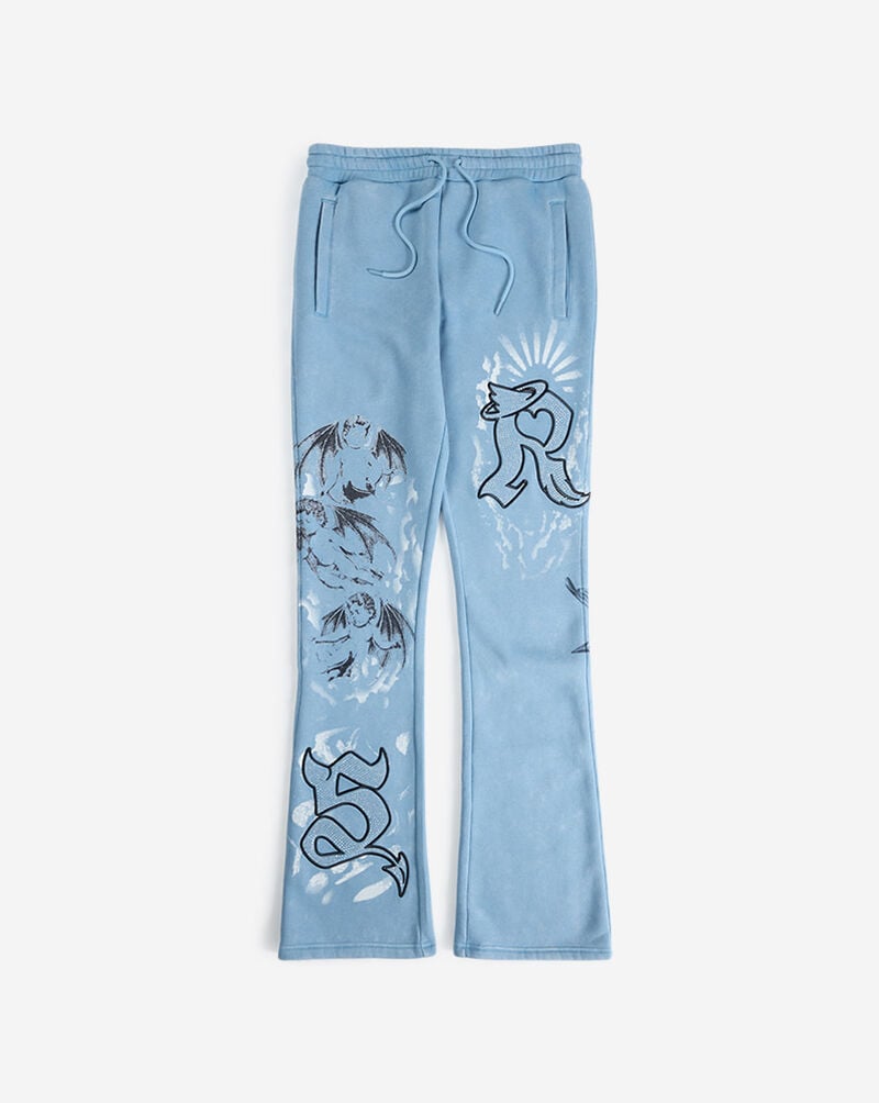 Smoke Rise Trouble In Peace Fleece Pant FP26F541SNZ-BLU Blue 1