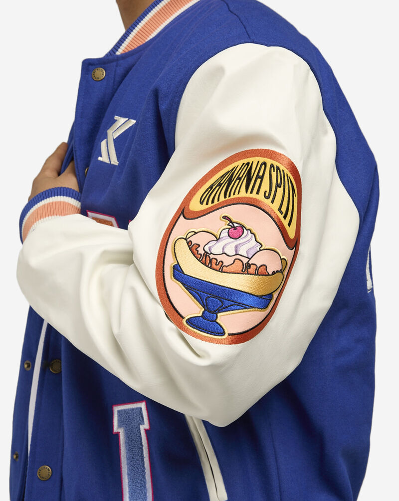 Karl Kani The OG Block Patch College Jacket KM241-048-1 Blue 3