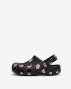 Crocs Pre-School Classic Flower Clog 212670-001 Black 1