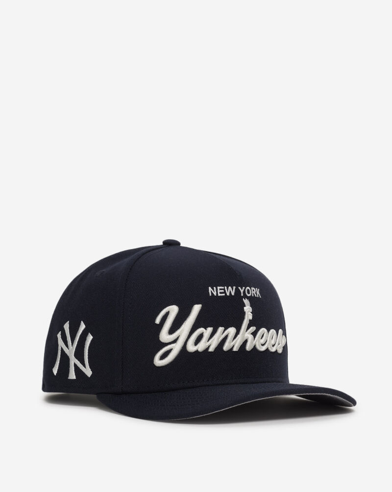 New Era 9Fifty New York Yankees Local Play A-Frame Snapback Hat 60758327 Blue 1