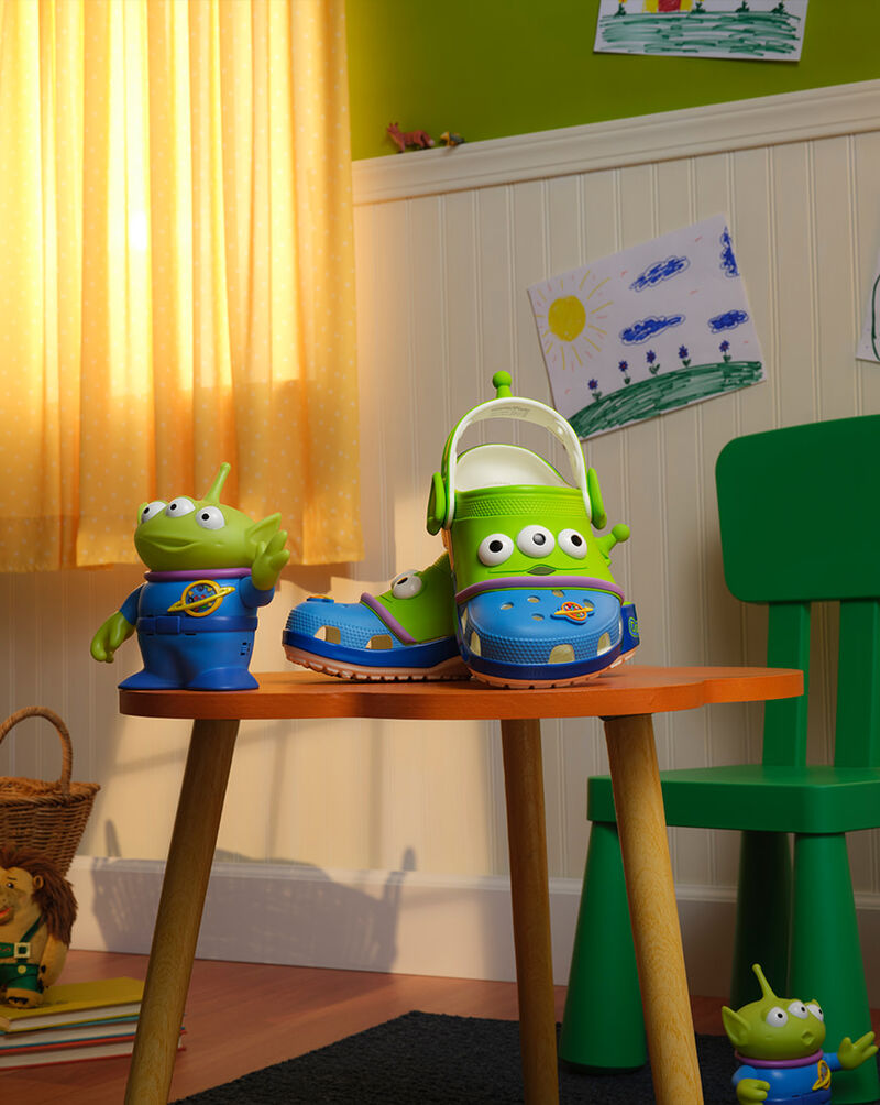 Crocs Toddler Toy Story Alien Classic Clog 213827-90H Green 10