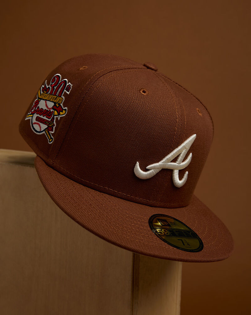 New Era 59Fifty Atlanta Braves Fitted Hat 70958571 Brown 5