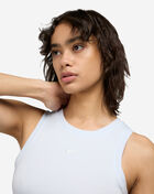 Nike NSW Chill Knit Tight Cropped Mini-Rib Tank Top FB8279-423 Blue 3