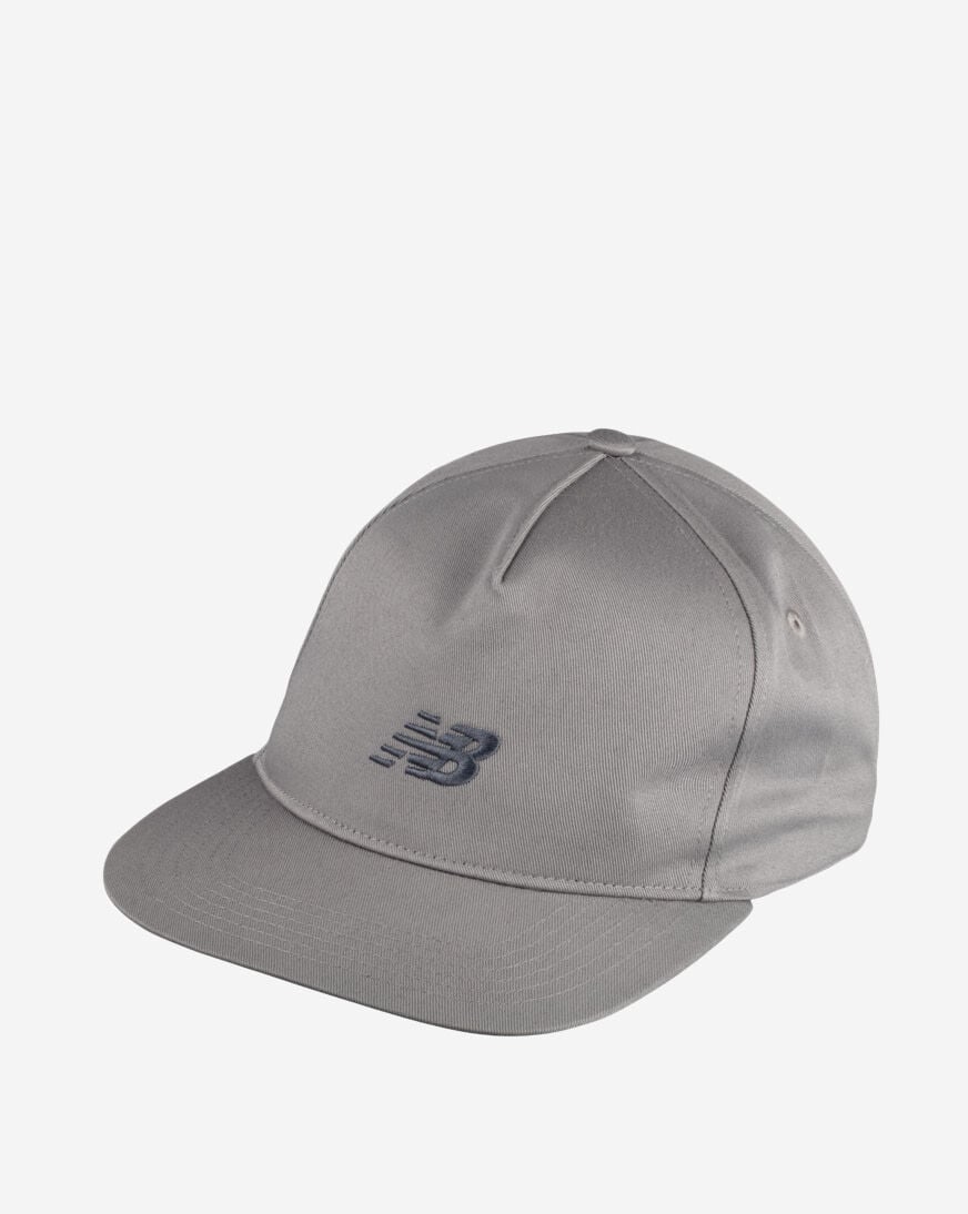 Shop New Balance 5Panel A-Frame Flat Brim LAH43003-SLA grey