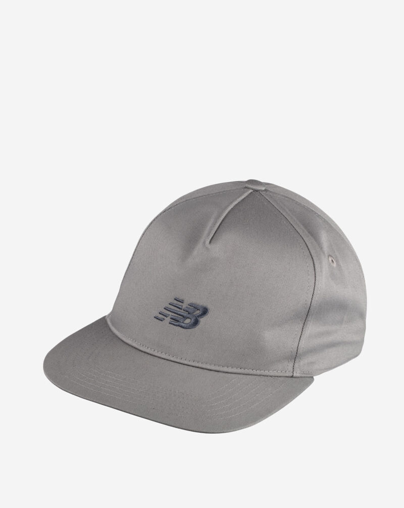 New Balance 5Panel A-Frame Flat Brim LAH43003-SLA Grey 1