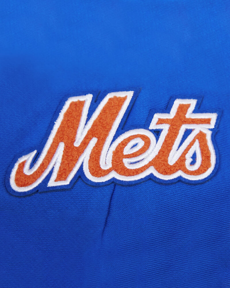 PRO STANDARD New York Mets Classic Fleece Pull Over Hoodie  LNMC34573-RYB Blue 4