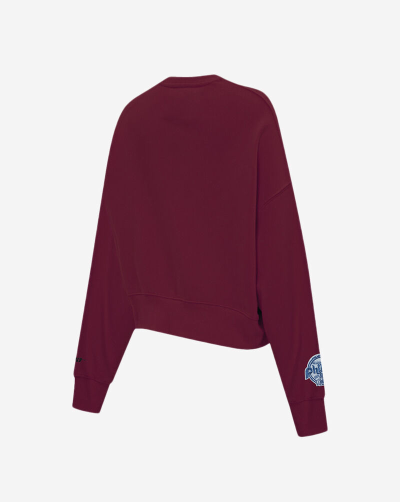 PRO STANDARD Philadelphia Phillies Varsity Blues Fleece Crewneck LPHC39021-WNE Red 3