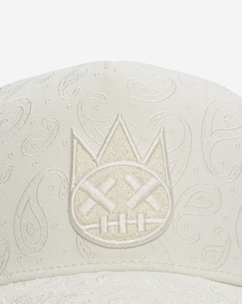 Cult of Individuality Paisley Mesh Back Trucker Hat  626AC-CH60A White 2