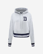 PRO STANDARD Dallas Cowboys Mash Up Rib Fleece Cropped Pull Over Hoodie FDCC42382-HMN Grey 1