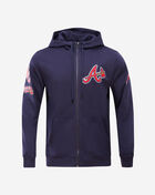 Atlanta Braves Classic Chenille Double Knit Full-Zip Hoodie
