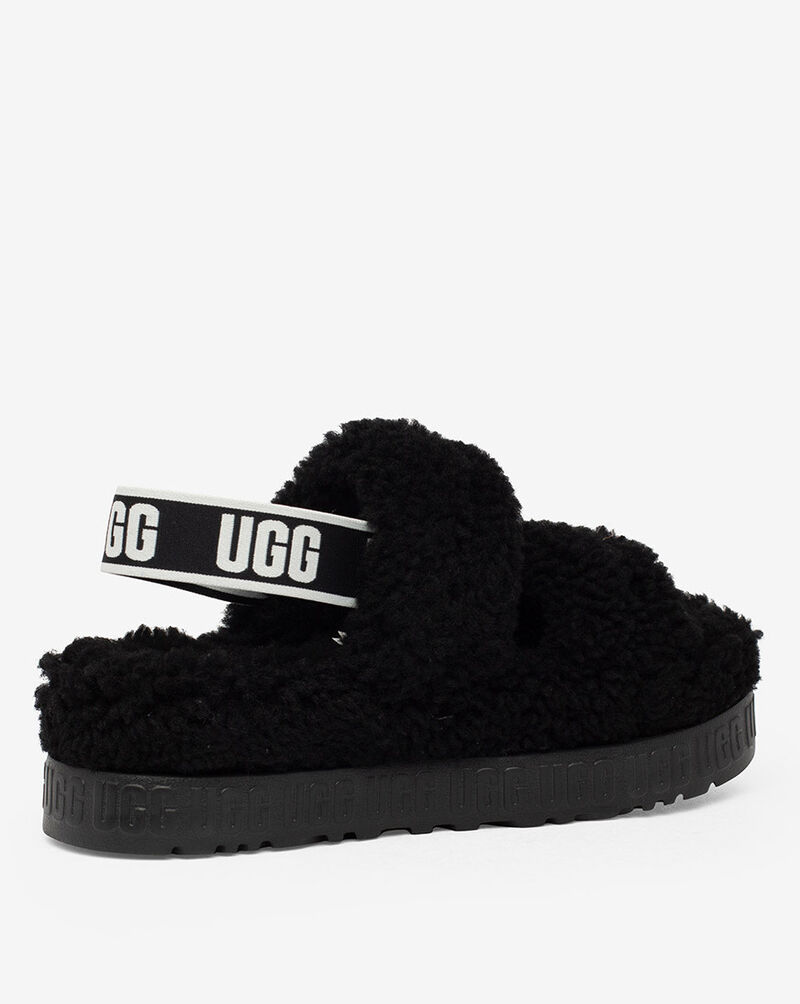 UGG Oh Fluffita Platform Slippers 1120876BLK Black 3