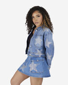 All-Over Star Rhinestone Denim Jacket