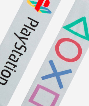 Playsation Retro Split Crew Straight Socks