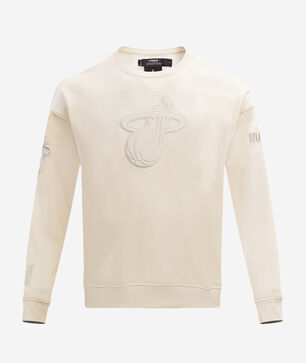 Miami Heat Neutral Drop Shoulder Fleece Crewneck