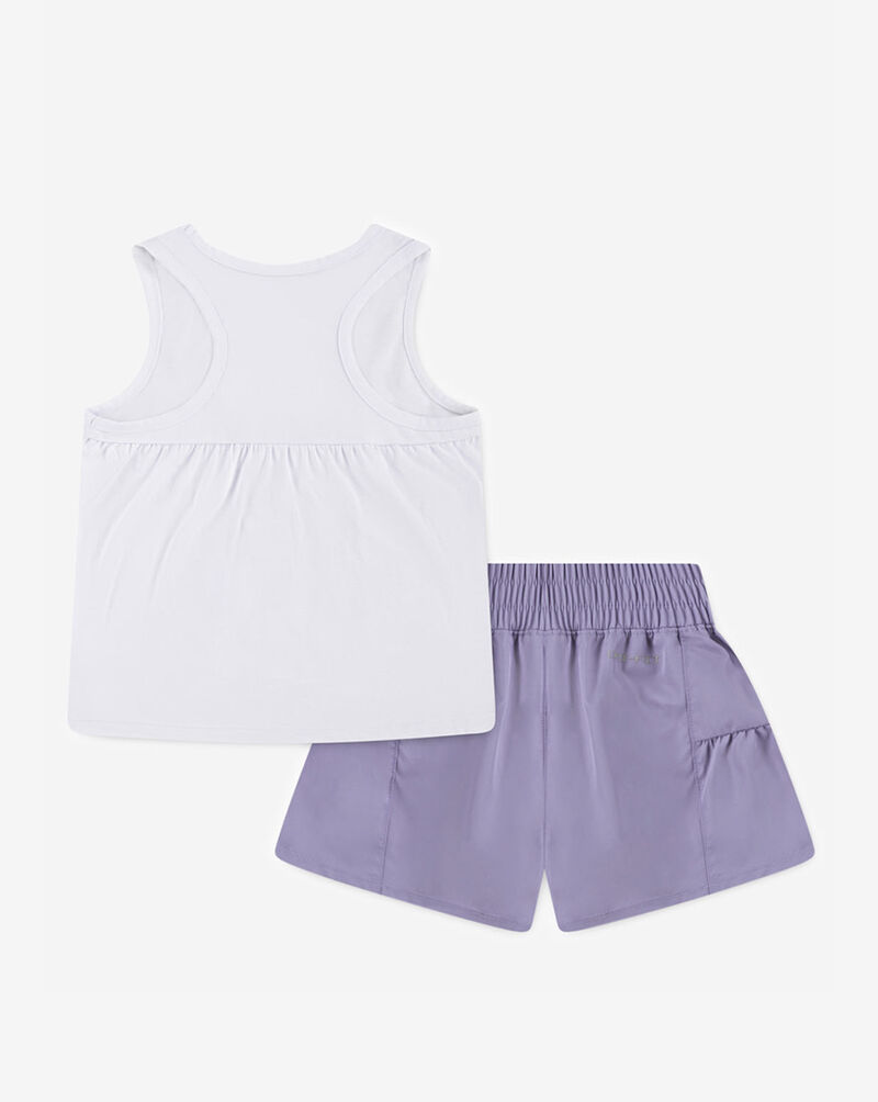 Nike Little Kids' Sunny Swoosh Tank Short Set  36M934-P63 Purple 3
