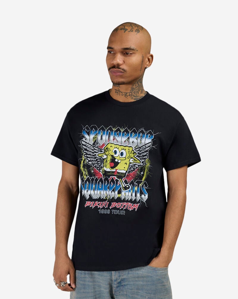 Graphic Tees SpongeBob Bik Bot Tee 27BI270 Black 1