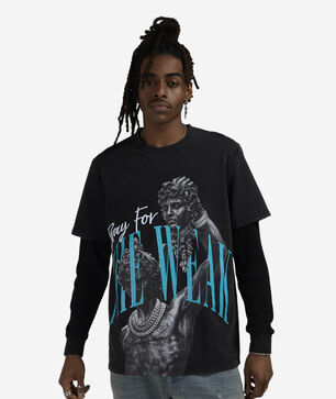 Pray For The Weak Long Sleeve 2Fer Tee