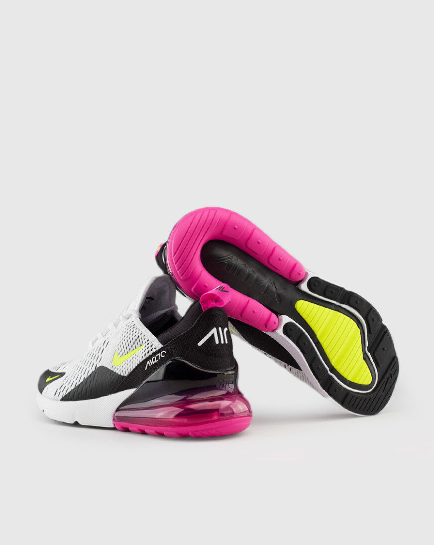 air max 270 - men's white/volt/black/laser fuchsia