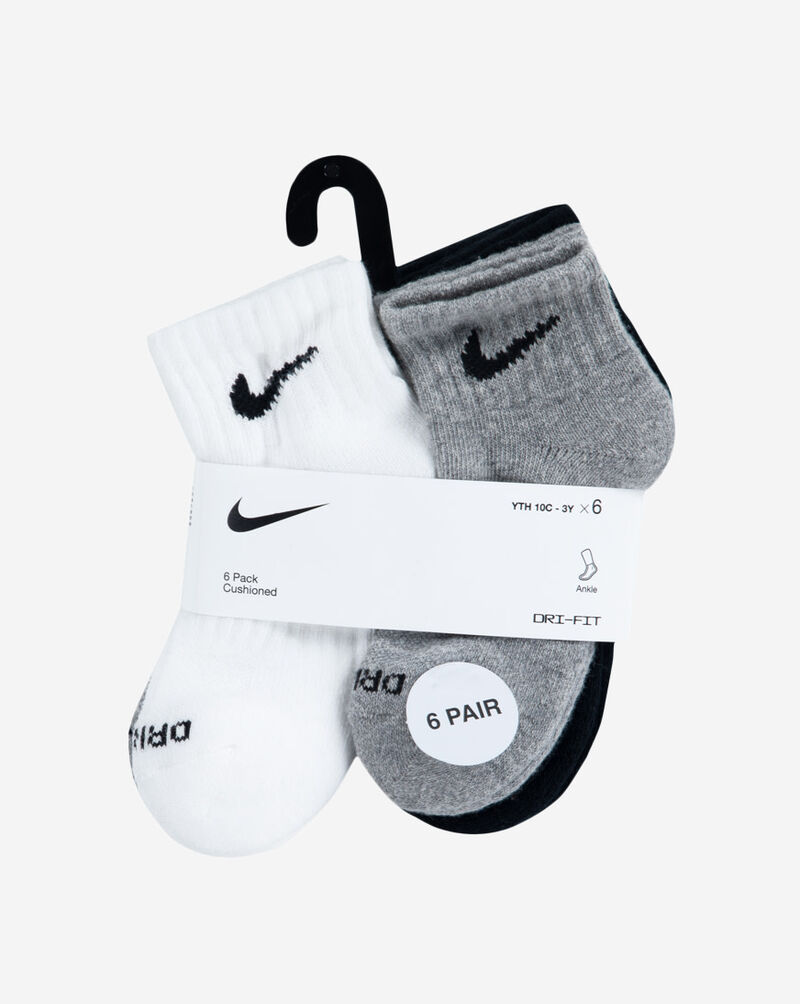 Nike Little Kids' Dri-FIT Performance Basics Quarter Socks (5-7) UN0018-G0E Multi 3
