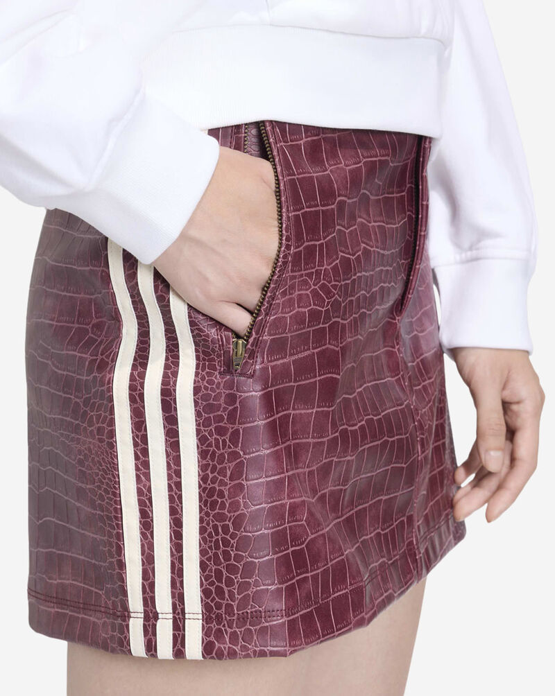 adidas Pleather Mini Skirt KD8785 Red 4