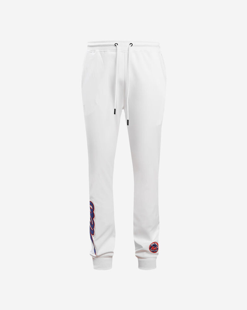 PRO STANDARD New York Mets Classic Chenille Double Knit Jogger  LNM431581-WHT White 1