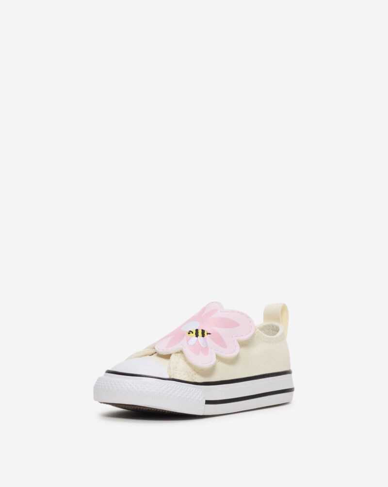 Converse Toddler Chuck Taylor All Star One Strap Embroidered Floral Easy On A13452F White 2