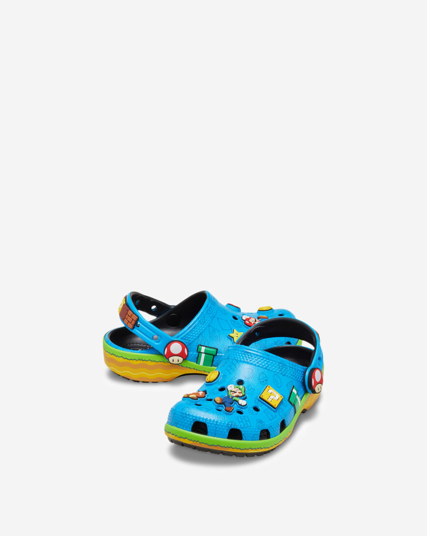 Shop Crocs Toddler Super Mario Classic Clog 212140-90H multi