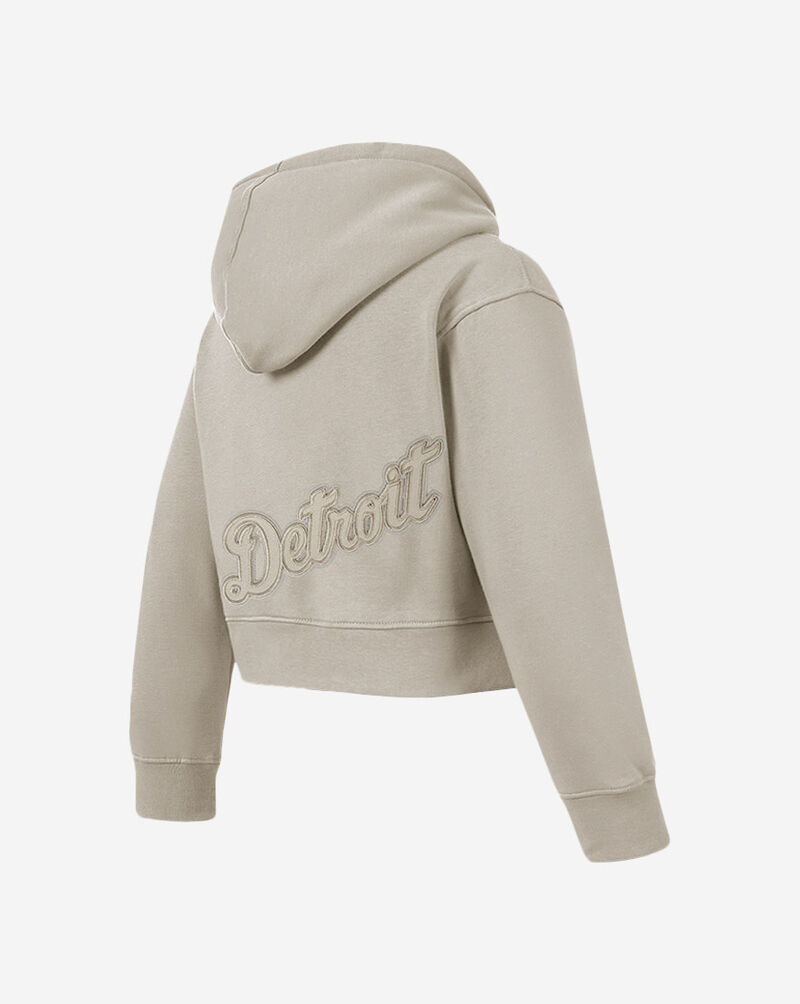 PRO STANDARD Big Girls' Detroit Tigers Neutral Fleece Pull Over Hoodie LDTBC314941-TAU Beige 3