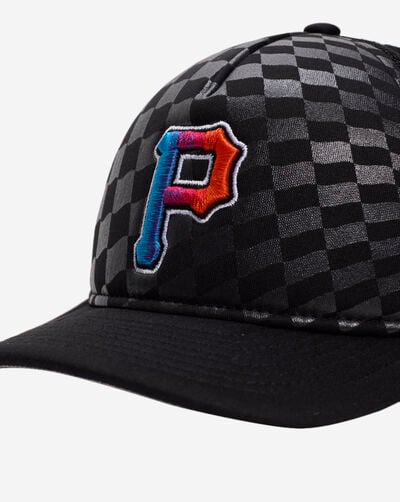 9Forty A-Frame Pittsburgh Pirates Raceway Snapback Hat 9Forty A-Frame Pittsburgh Pirates Raceway Snapback Hat